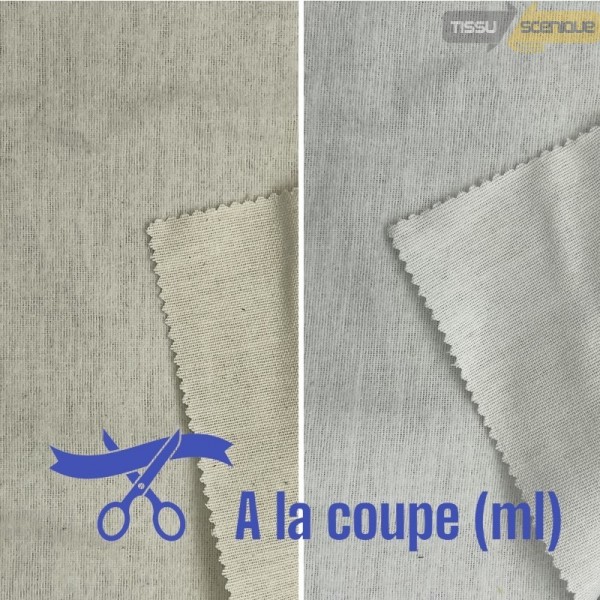 Coton gratté blanc ou écru 140g/m² M1